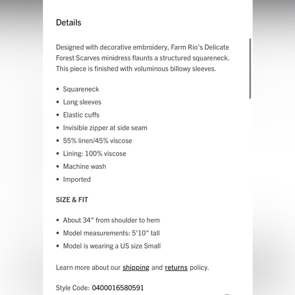 Farm Rio dress - Picture 11 of 11